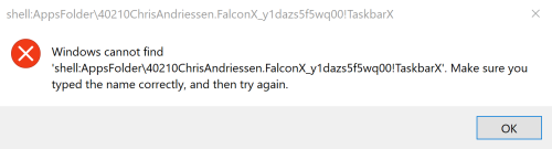 TaskbarX centered taskbar on Windows 10
